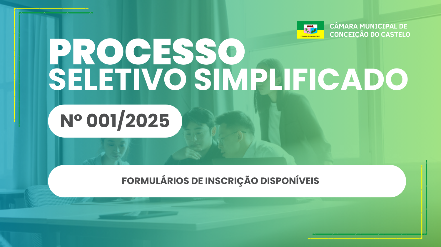 Formulários de Inscrição do Processo Seletivo Simplificado nº 001/2025